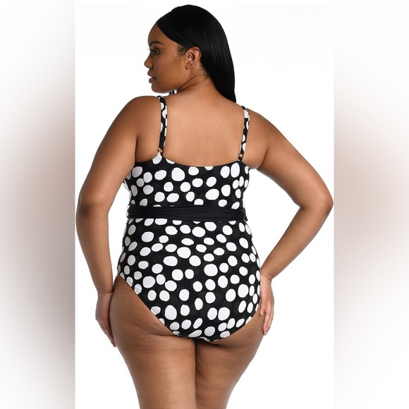 NWT La Blanca Standard Lingerie One Piece Swimsuit Size 6 - Picture 2 of 7